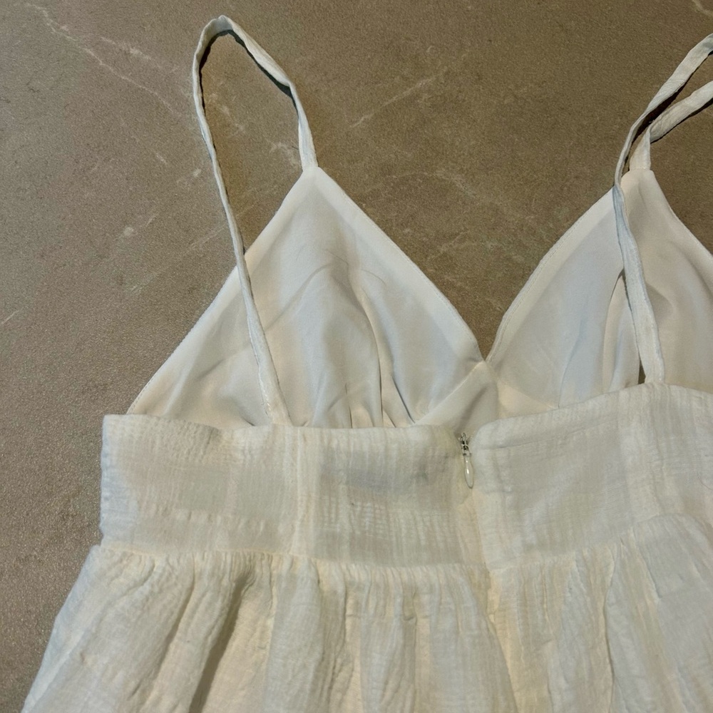 Vintage Y2K Forever 21 White Babydoll Dress - Picture 5 of 8